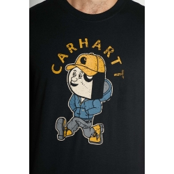 Koszulka Carhartt Lightweight Active Jac Graphic - Black